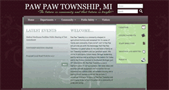Desktop Screenshot of pawpawtownship.org